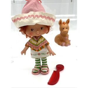 Vintage 1980s Kenner Strawberry Shortcake Doll Cafe Ole & Pet Donkey-Burrito